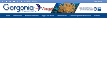 Tablet Screenshot of gorgoniaviaggi.com